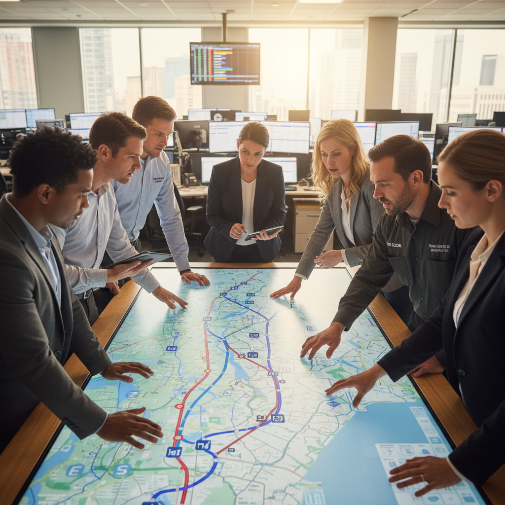 Steve Yaggy Inc. team in operations office